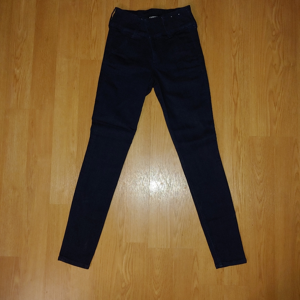 Express high-rise denim perfect leggings